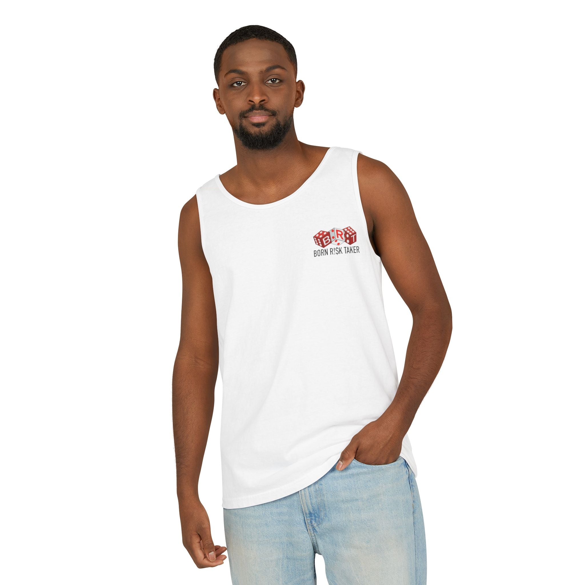 Unisex Garment-Dyed Tank Top - Retro Summer Vibes