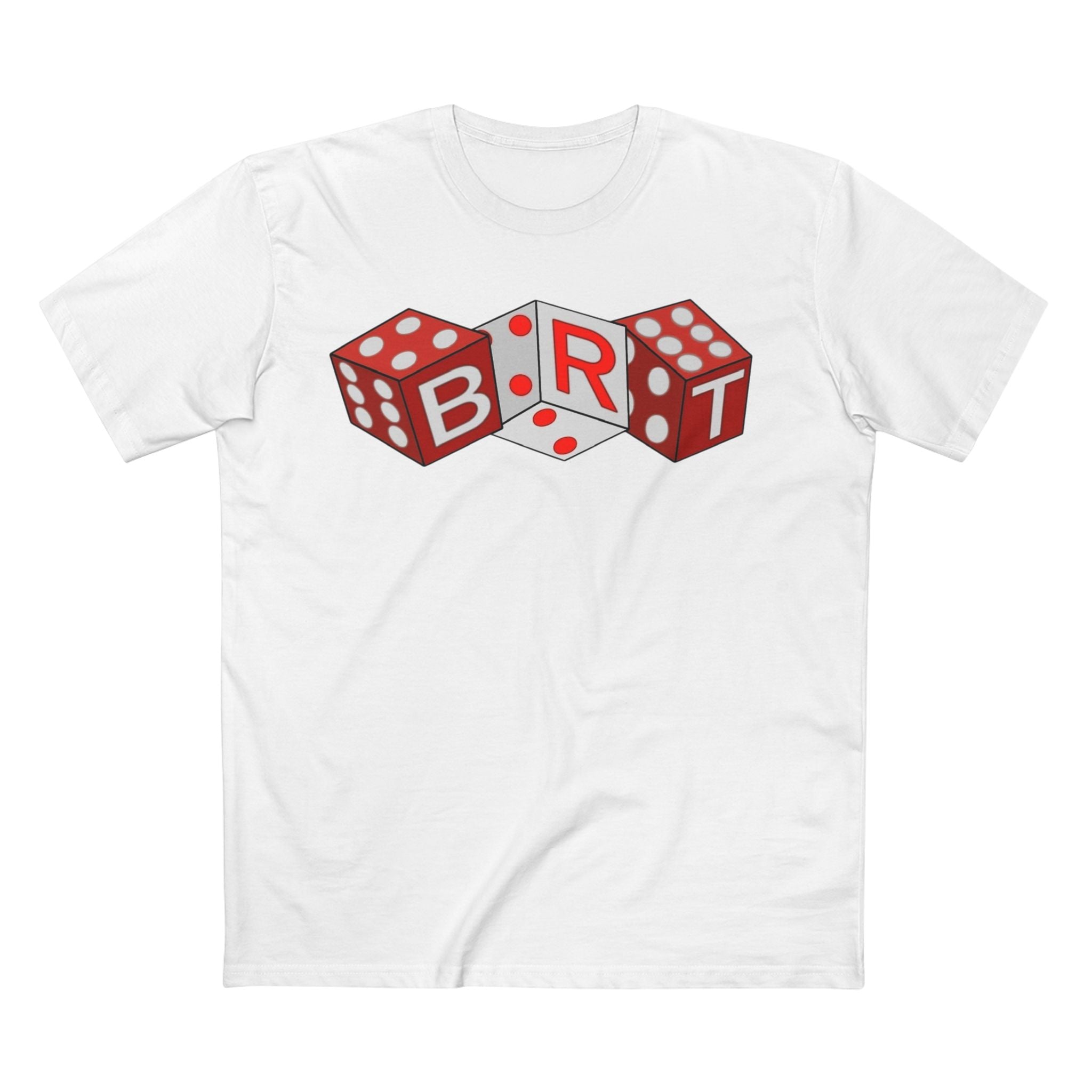 Born Risk Taker Tee — Dice Graphic Short-Sleeve Shirt