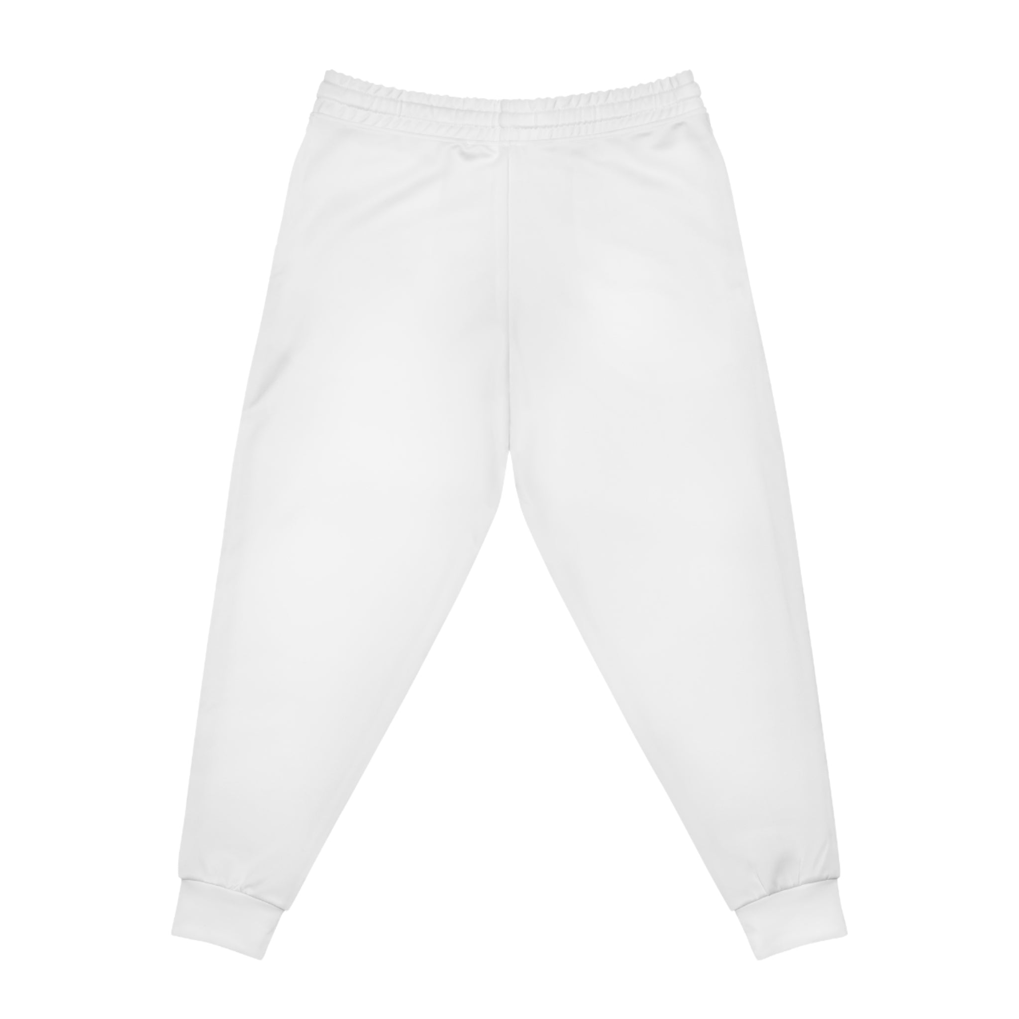 Born Risk Taker Dice Graphic Joggers — White Athletic Sweatpants