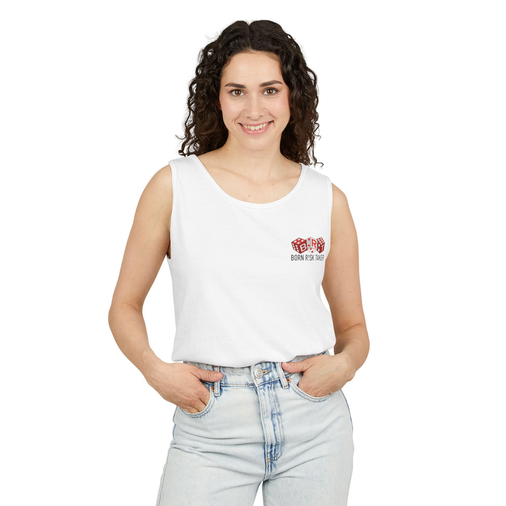 Unisex Garment-Dyed Tank Top - Retro Summer Vibes
