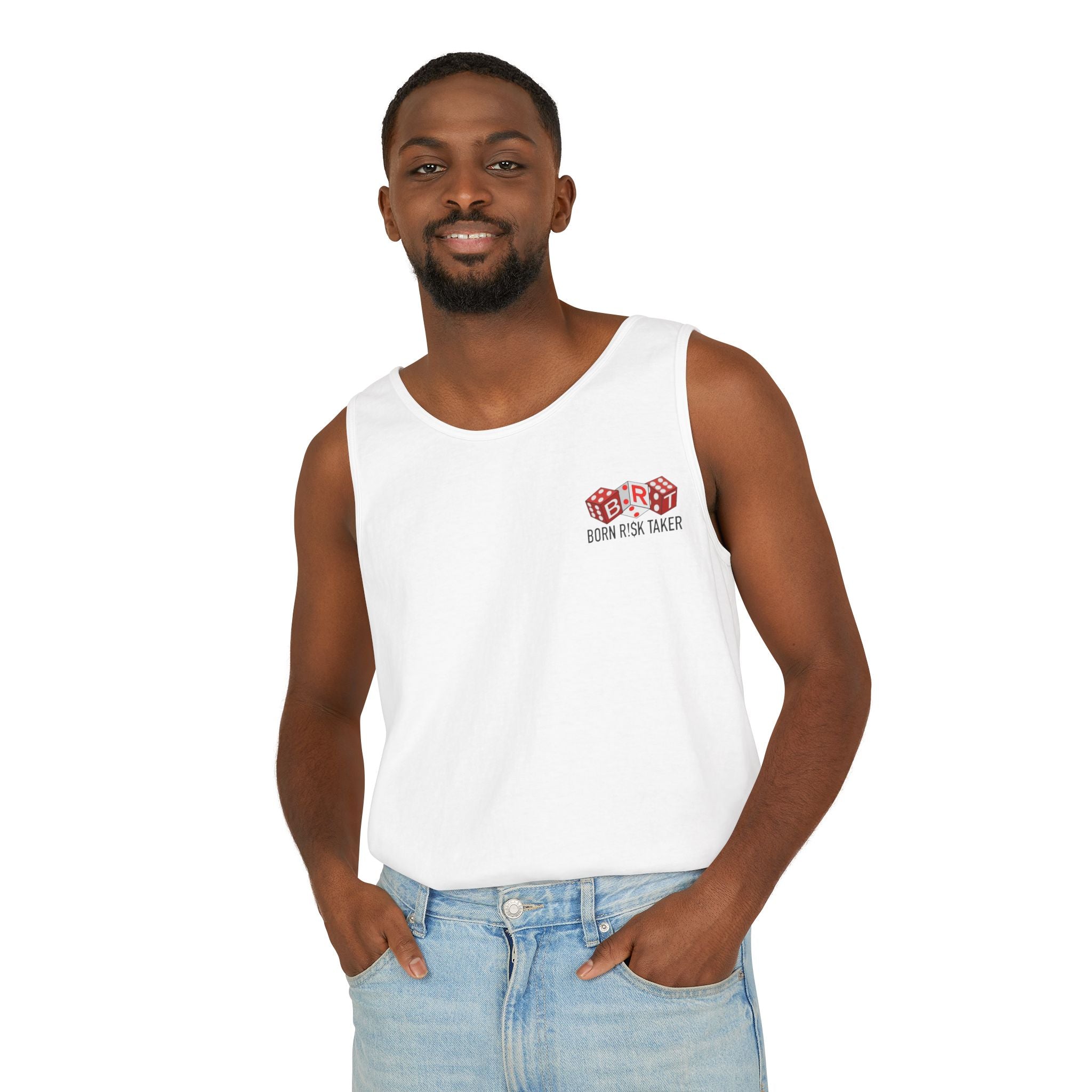 Unisex Garment-Dyed Tank Top - Retro Summer Vibes